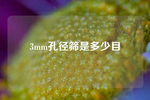 3mm孔径筛是多少目