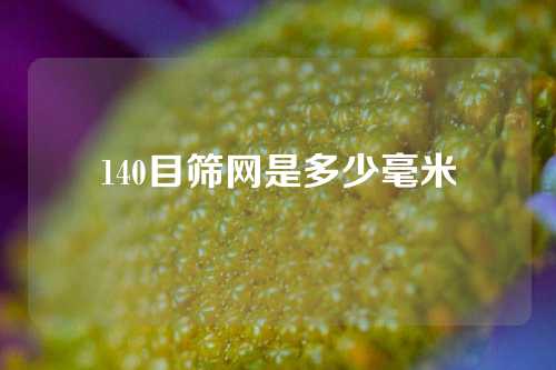 140目筛网是多少毫米