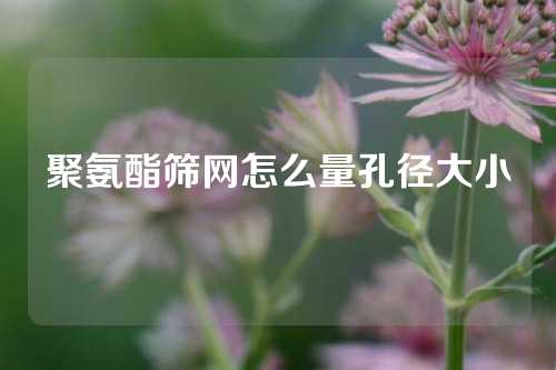 聚氨酯筛网怎么量孔径大小